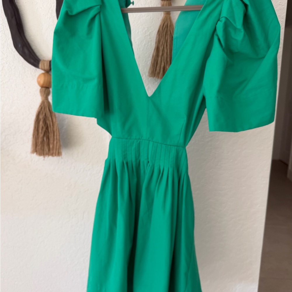 Banana Republic Vibrant Green Mini Dress - Picture 5 of 9